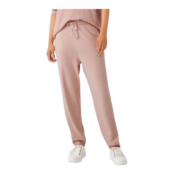 Eileen Fisher pants Peruvian Organic cotton blend tapered pink X-Large XL - Picture 1 of 5